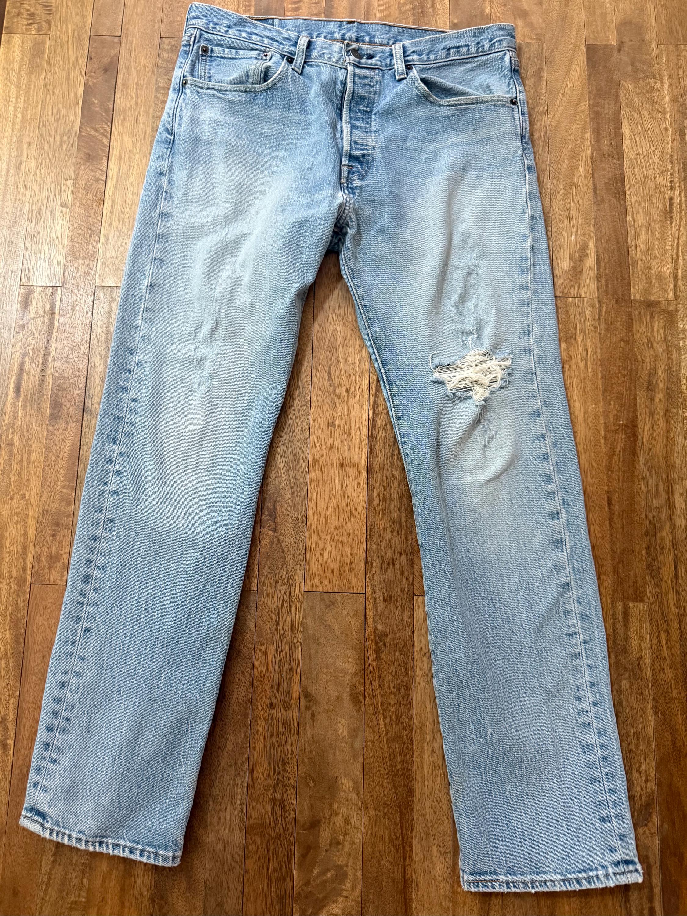 Ripped Levis 501 - Etsy UK
