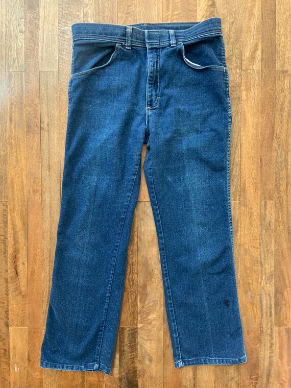 Vintage 1980’s Cropped Bootcut Wrangler Jeans 33/… - image 4