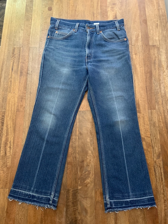 Vintage Bootcut Crop Black Tab Levis Jeans  32/26