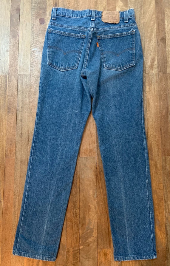 Vintage Orange Tag High Rise Levis Jeans 28/31 - image 9