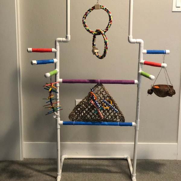 Pvc Bird Stand Etsy