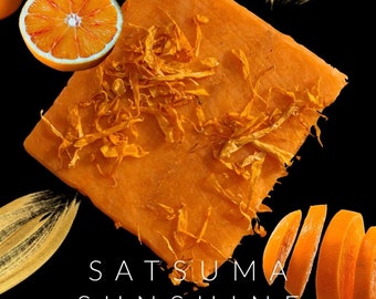 Artisan Soap - Satsuma Sunshine - Natural Soap - DeeHive Delights - Handmade Soap