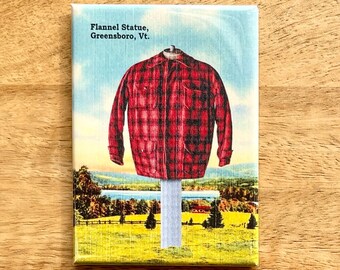 Vermont Flannel Statue funny magnet