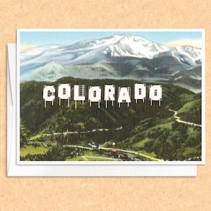 Colorado Vintage Style Greeting Card: Friendship, Thinking of You