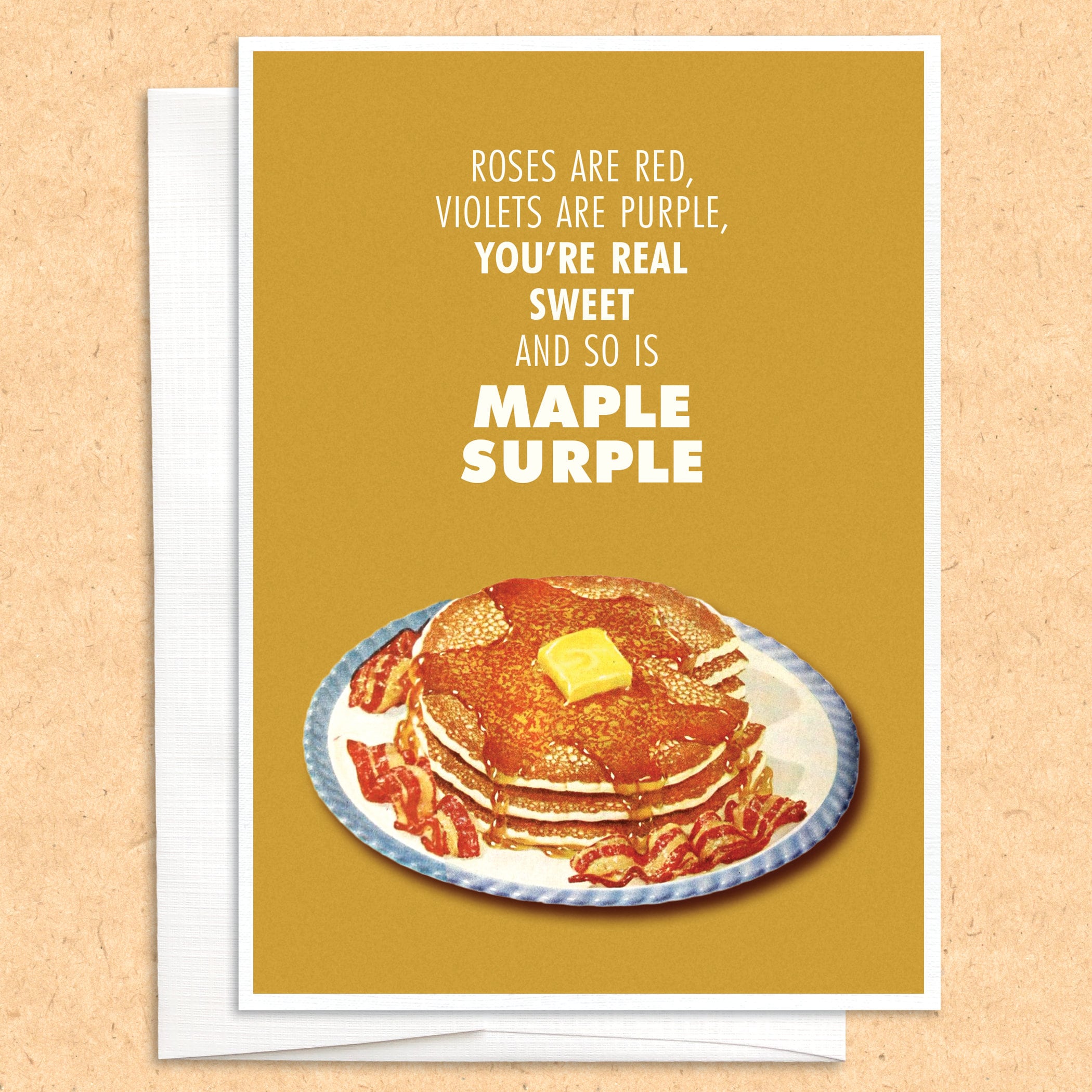 Maple Syrup Love Card Funny Card Greeting Card Syrup Card Etsy UK
