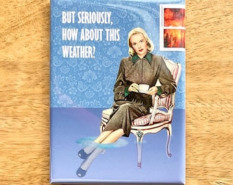 How About This Weather funny rectangle magnet