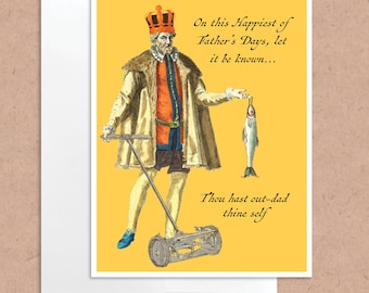 Renaissance Father's Day funny greeting card