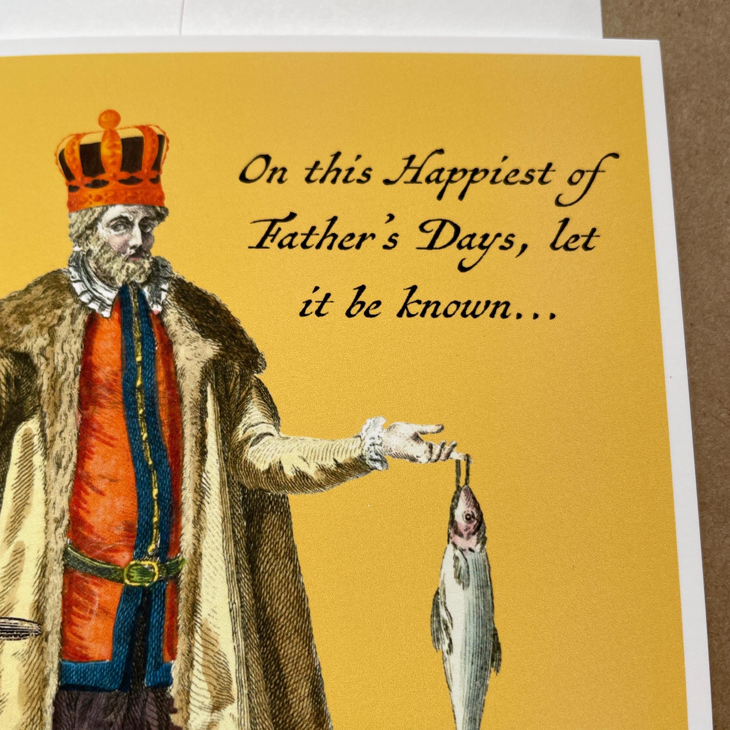 Renaissance Father's Day Funny Greeting Card - Etsy