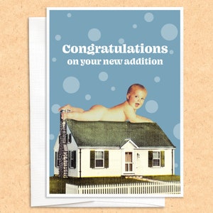 Félicitations pour votre nouvelle carte de bébé | carte rigolote, carte de voeux, carte vintage, carte humoristique, carte d'amitié, carte de bébé