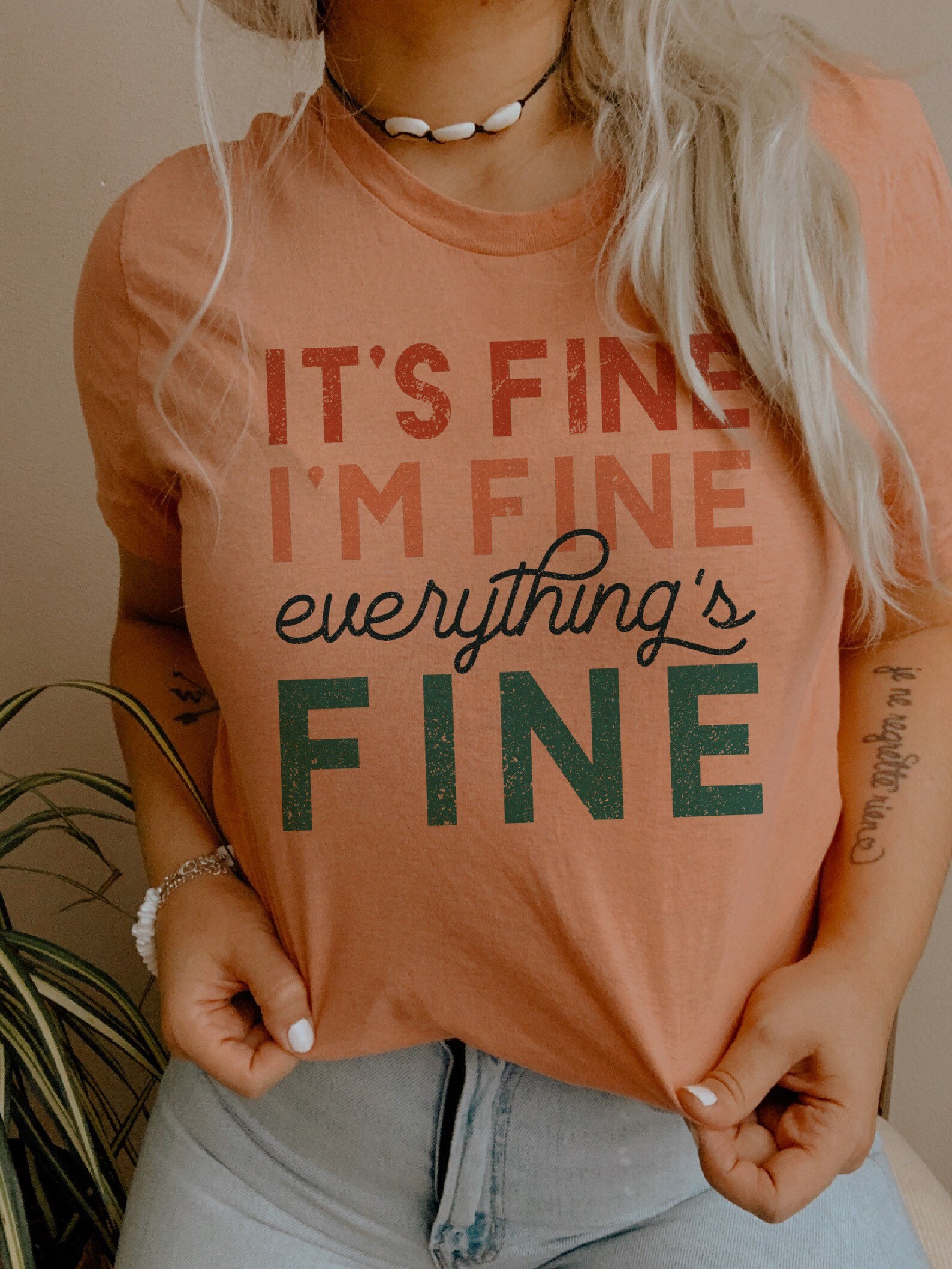 Its Fine Im Fine Everythings Fine Retro Aesthetic Vintage Etsy