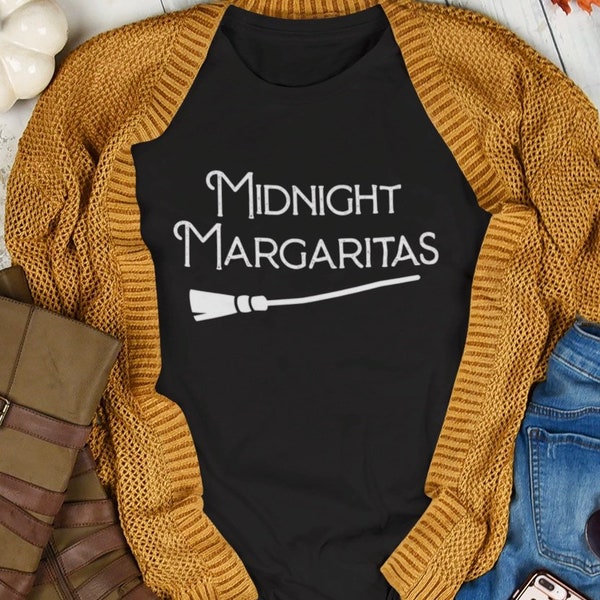 Midnight Margaritas women’s tee - Practical Magic quote - best Halloween witch T-shirt for women