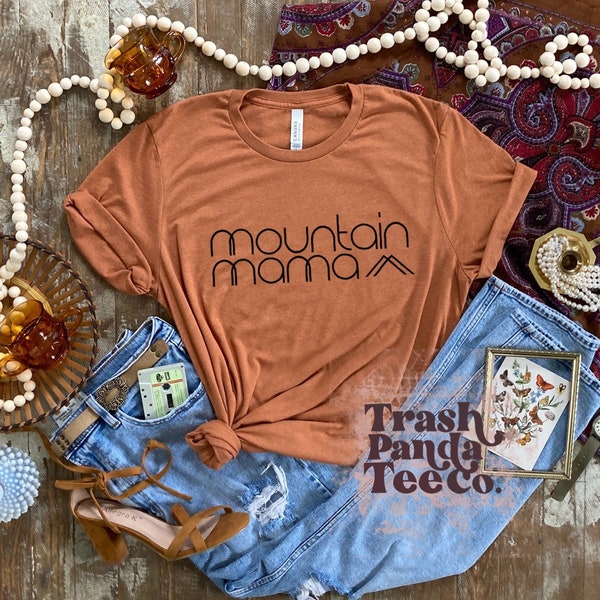 Mountain mama T-shirt - women’s hiking shirt - outdoors T-shirt - camping T-shirt - adventure women’s clothes - nature T-shirt - gift