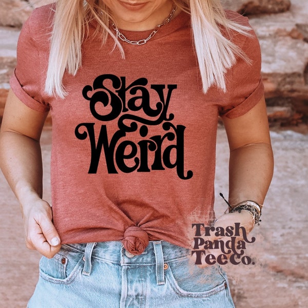 Retro Brand Stay Weird Iowa City Tee