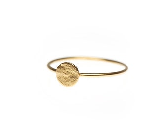 Delicate gold plate ring