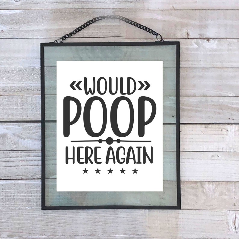 Funny PRINTABLE Bathroom Signs Art Prints Posters Quotes - Etsy