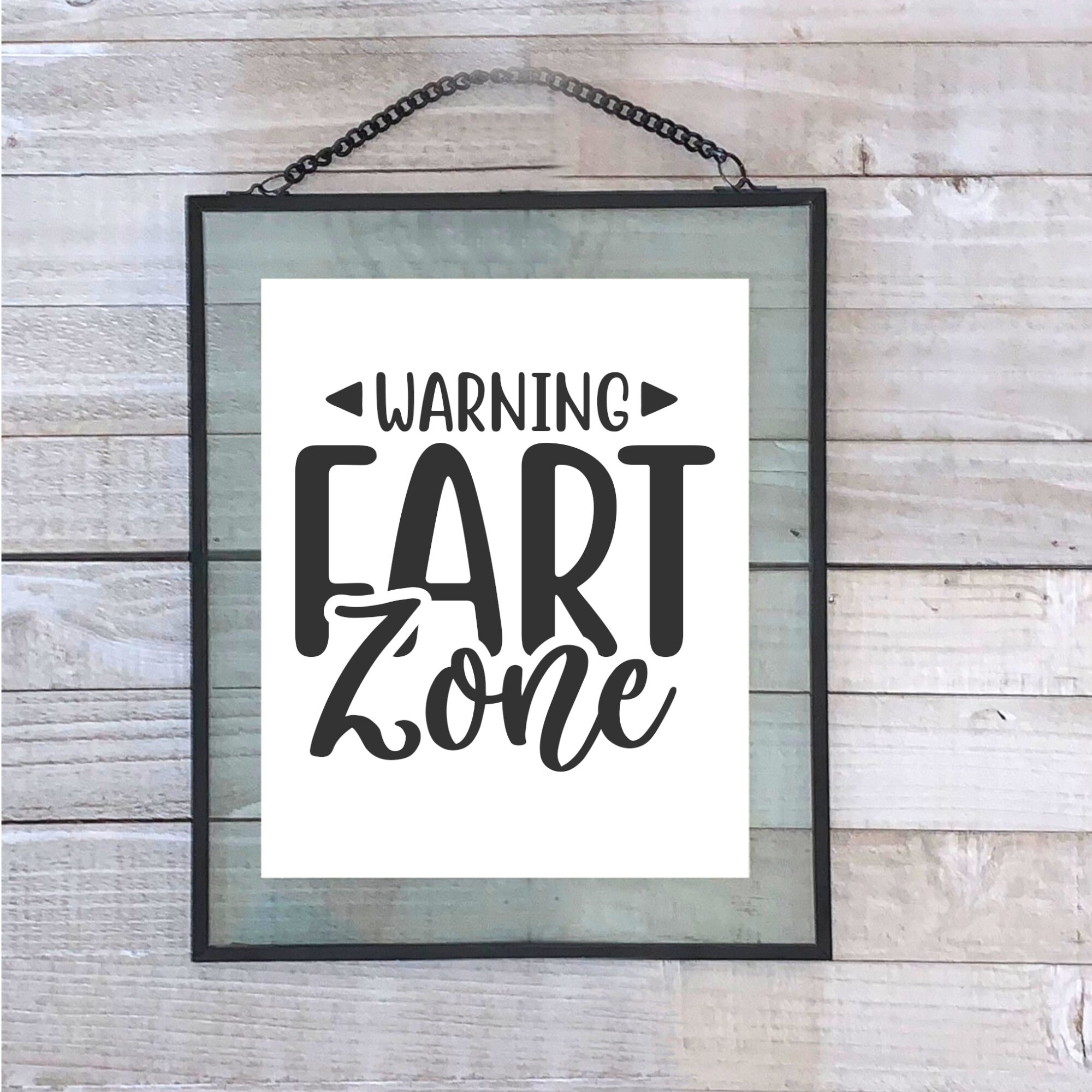 Funny PRINTABLE Bathroom Signs Warning Fart Zone Art - Etsy España