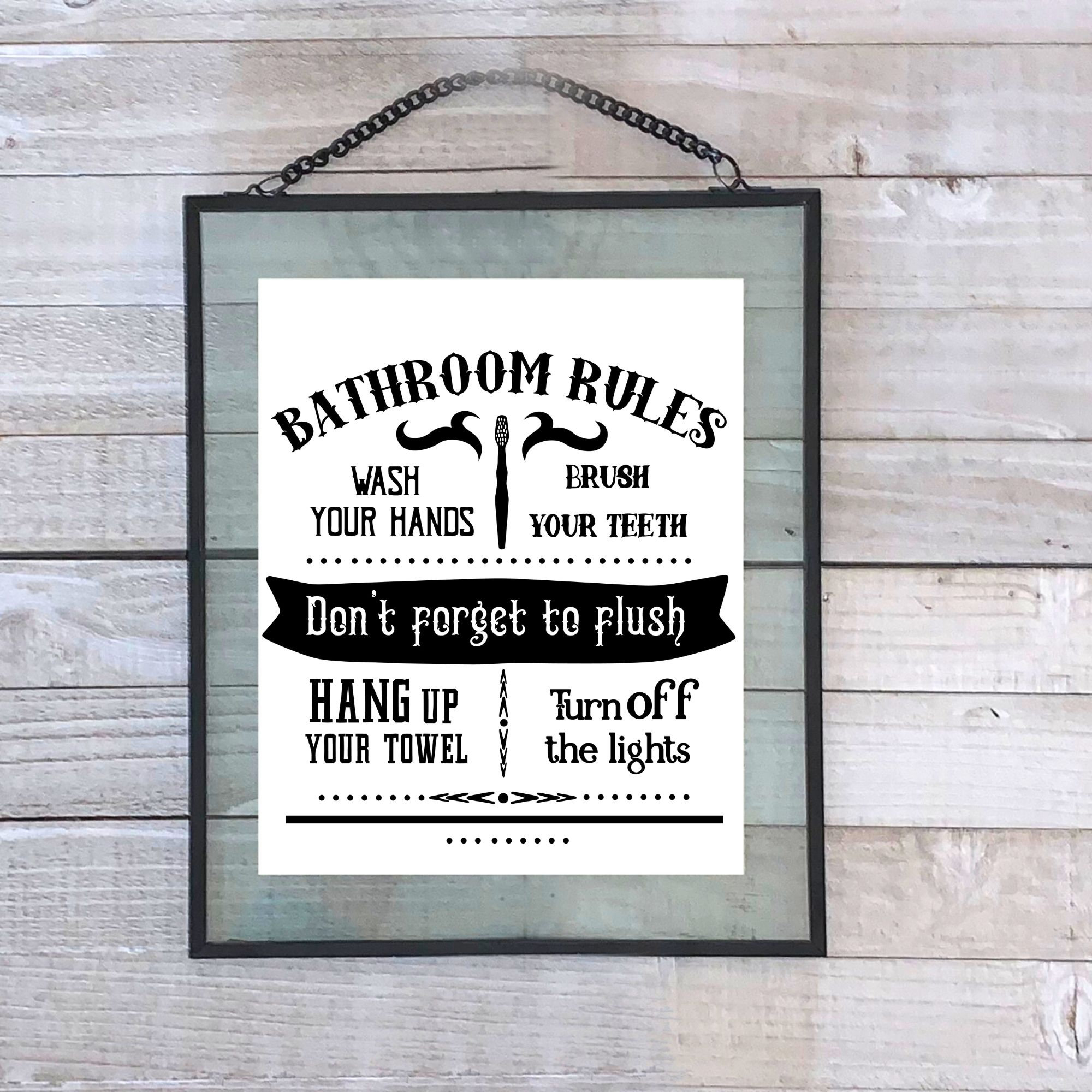Funny PRINTABLE Bathroom Signs Bathroom Rules Art Prints | Etsy