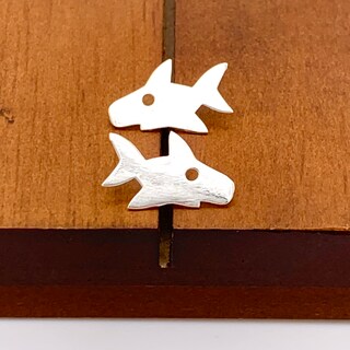 Cupenda Orecchini Squalo In Argento 925 – Dente E Coda Di Squalo Marino – Regalo Amanti Del Mare