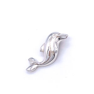 Silver Dolphin Pendant, Silver Dolphin Necklace, comes with a FREE chain