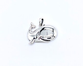 Silver Whale Pendant, comes with a FREE chain