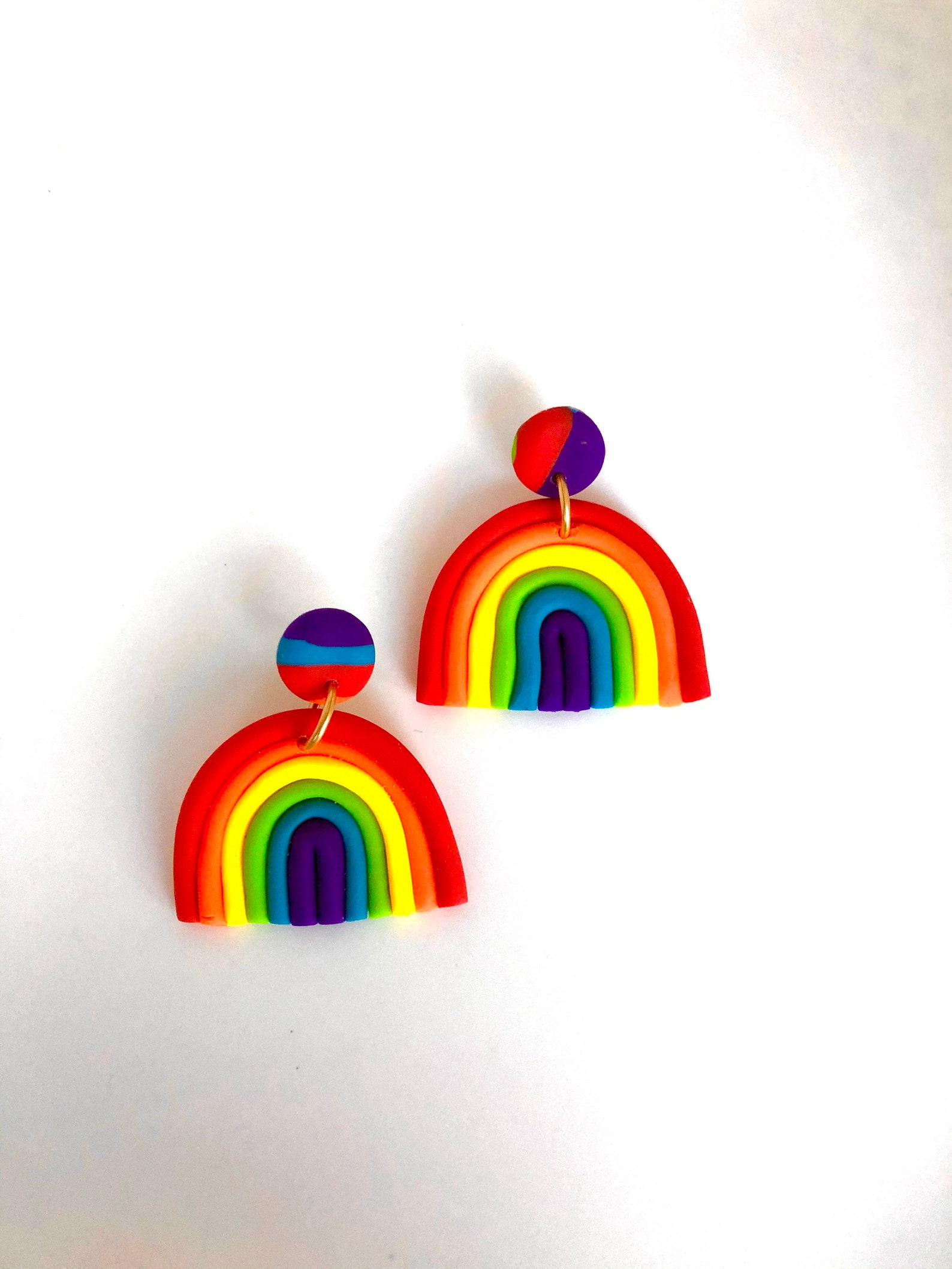 Polymer clay rainbows Etsy