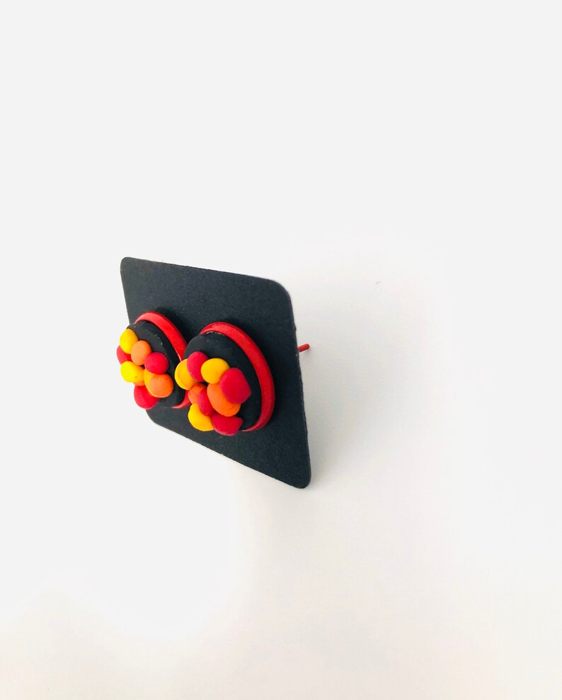 Gumball stud earrings
