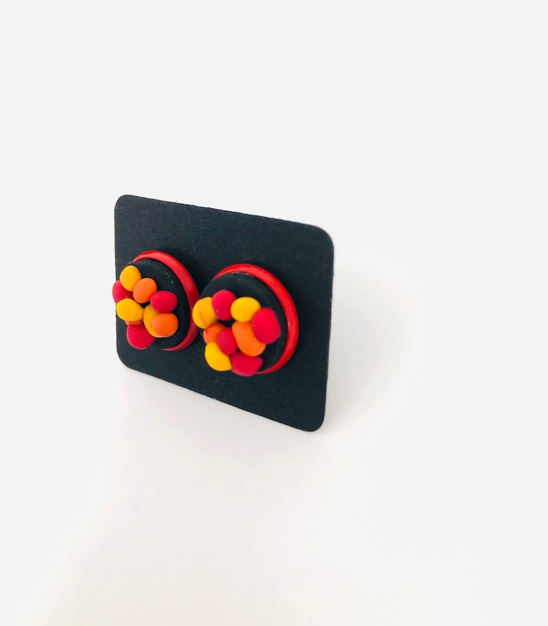 Gumball stud earrings