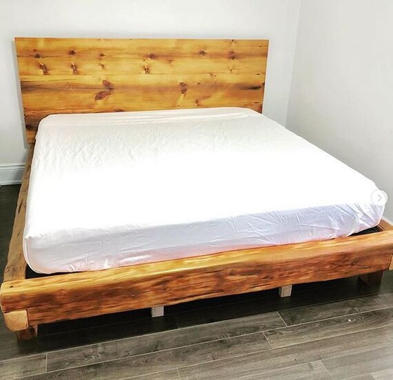 Barn Wood Rustic Platform Bed King Size Etsy