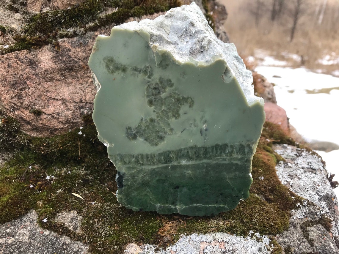 Rohe Jade Jade rau bar Jade seltene Kristalle Probe Etsy