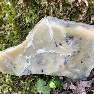 Natural Dendritic Opal /Rough Gemstone/Dendritic Opal/ Raw Slice /Dendritic Opal Slab/Healing Dendritic Opal Specimen,Dendritic Opal Crystal