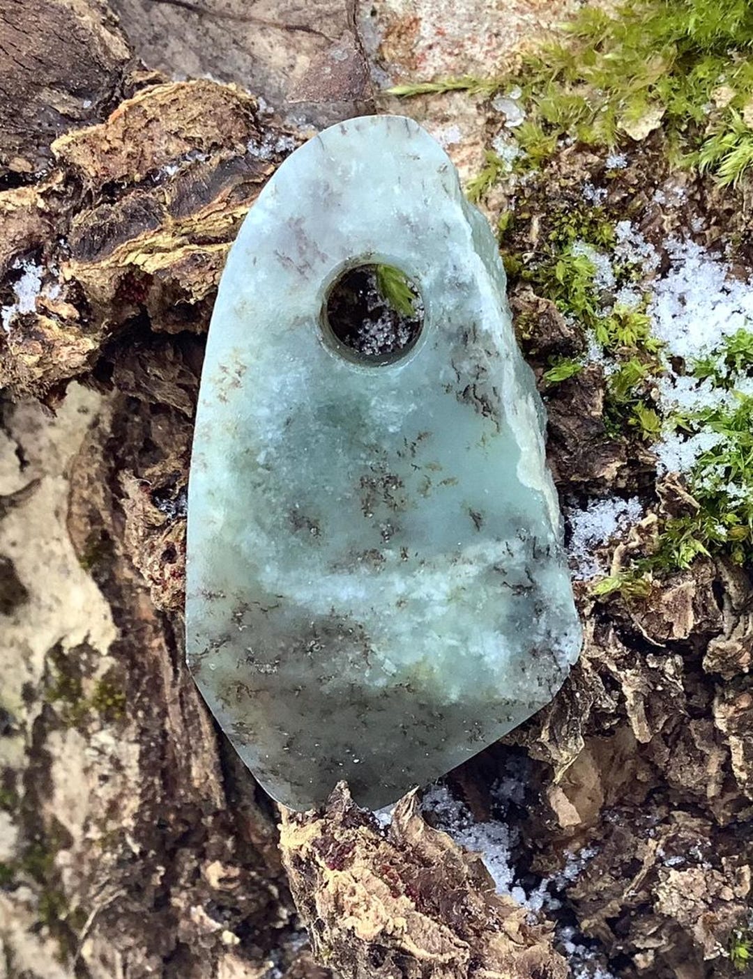 Six Rivers Jade Siberian Nephrite Pendant - Jade Pendant - Jade Stone Carving - Jade ...