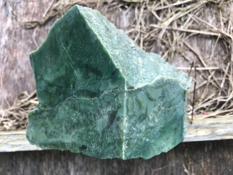 Raw jade jade rough bar jade rare crystals specimen Etsy