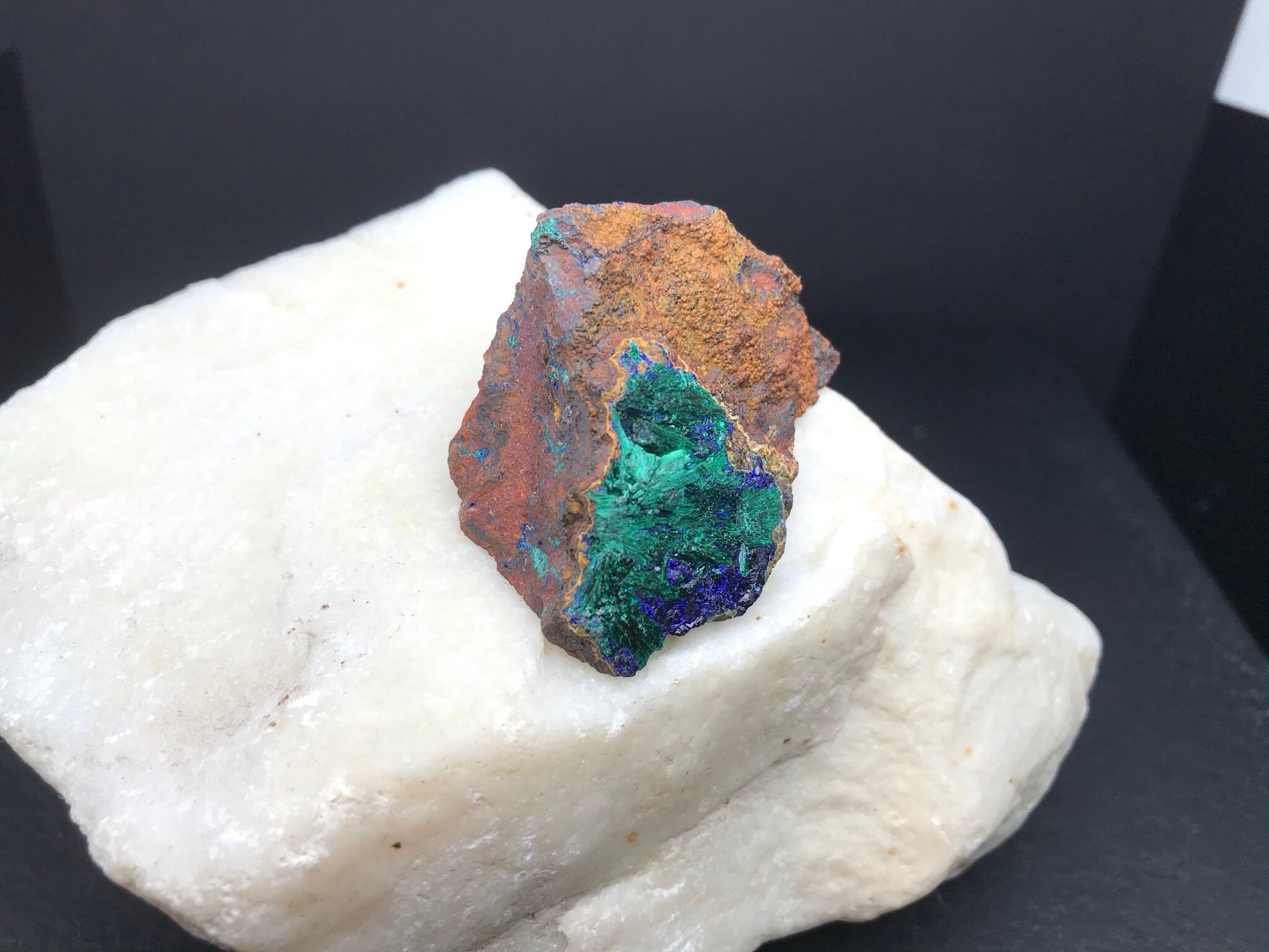 アズライトマラカイト結晶標本 - 天然の青と緑の美しさ - Etsy 日本