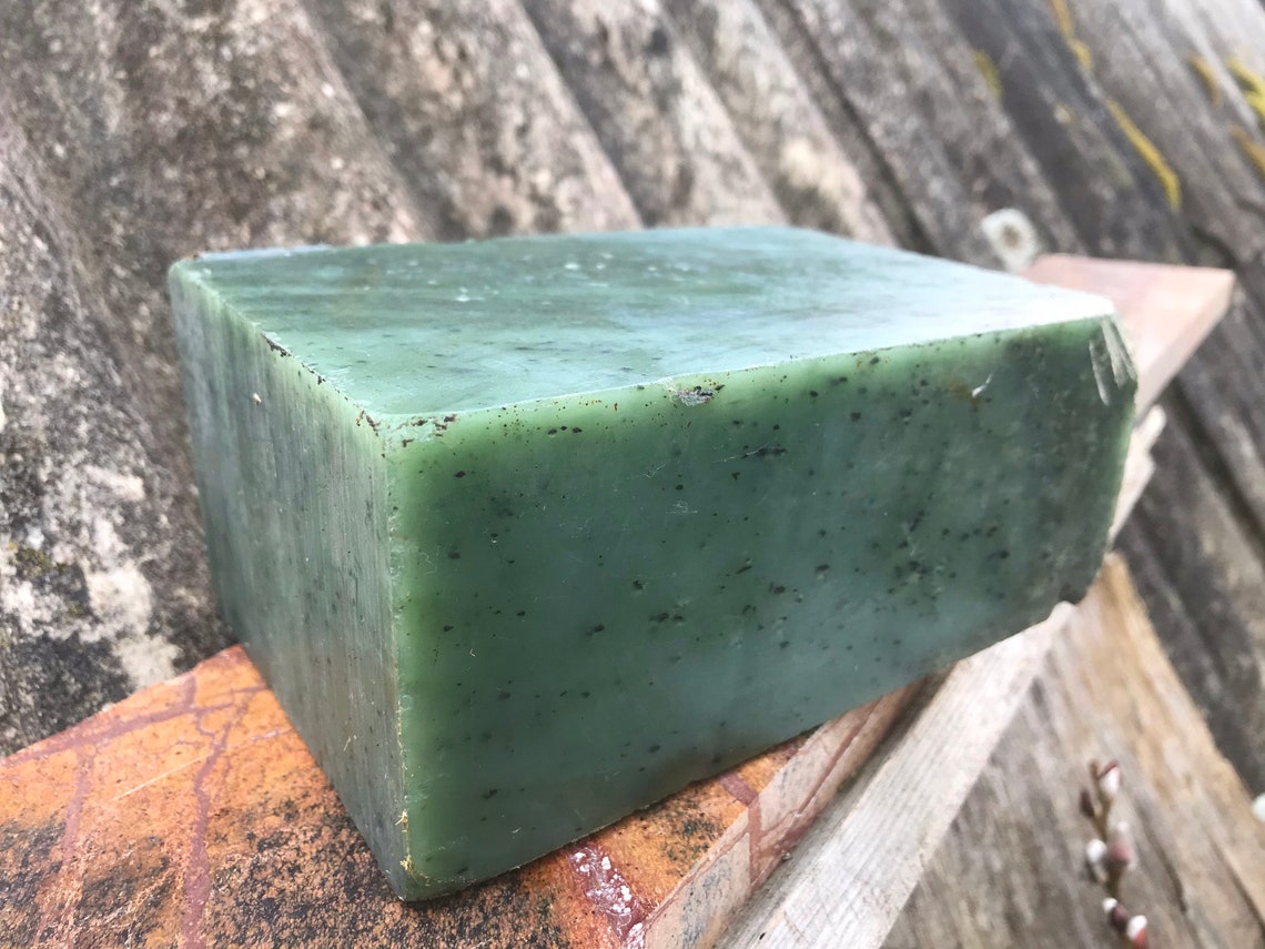 8.58 pound Jade crudo jade áspero jade de barra Etsy