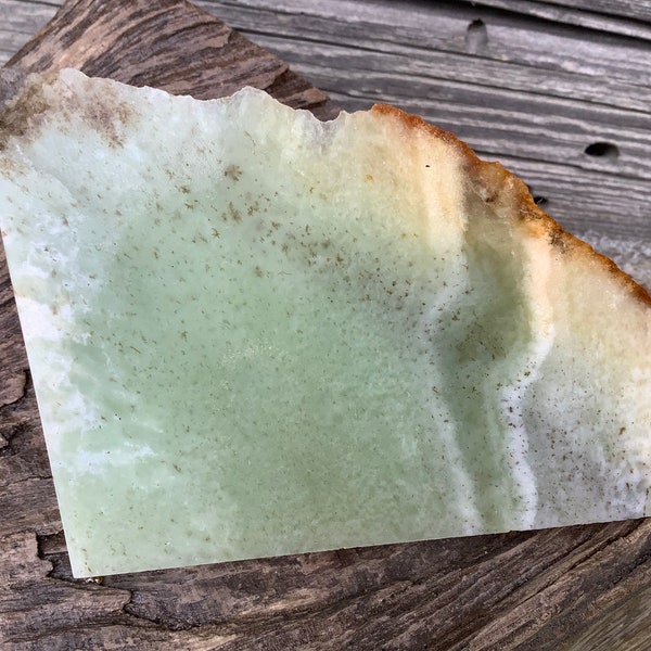 Nephrite slab -Jade/ Nephrite - Raw jade - jade rough - rare crystals specimen -