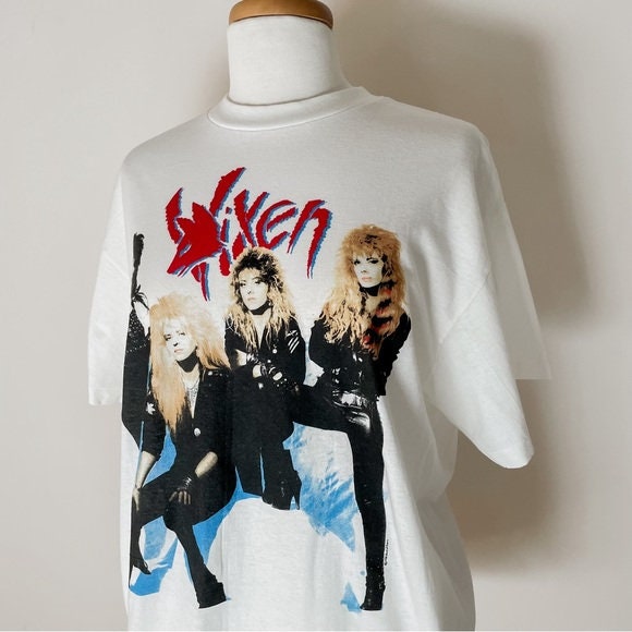 Vintage 1988 Vixen World Tour Band Tee - Etsy