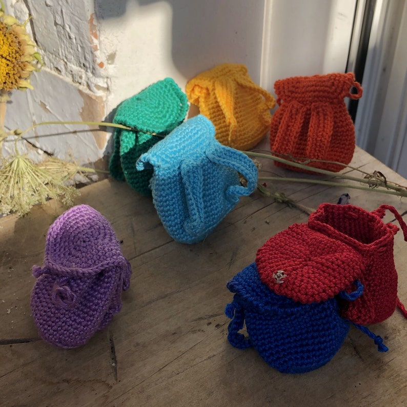 Mini Backpack for Dolls, Crochet Bag Etsy