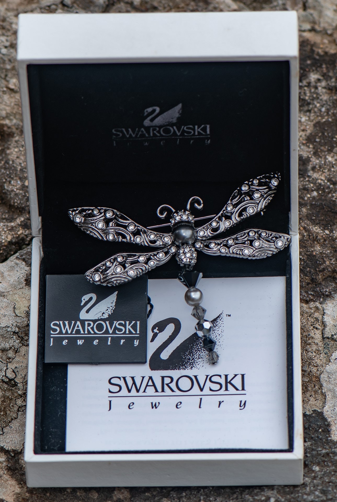 Swarovski dragonfly deals pin