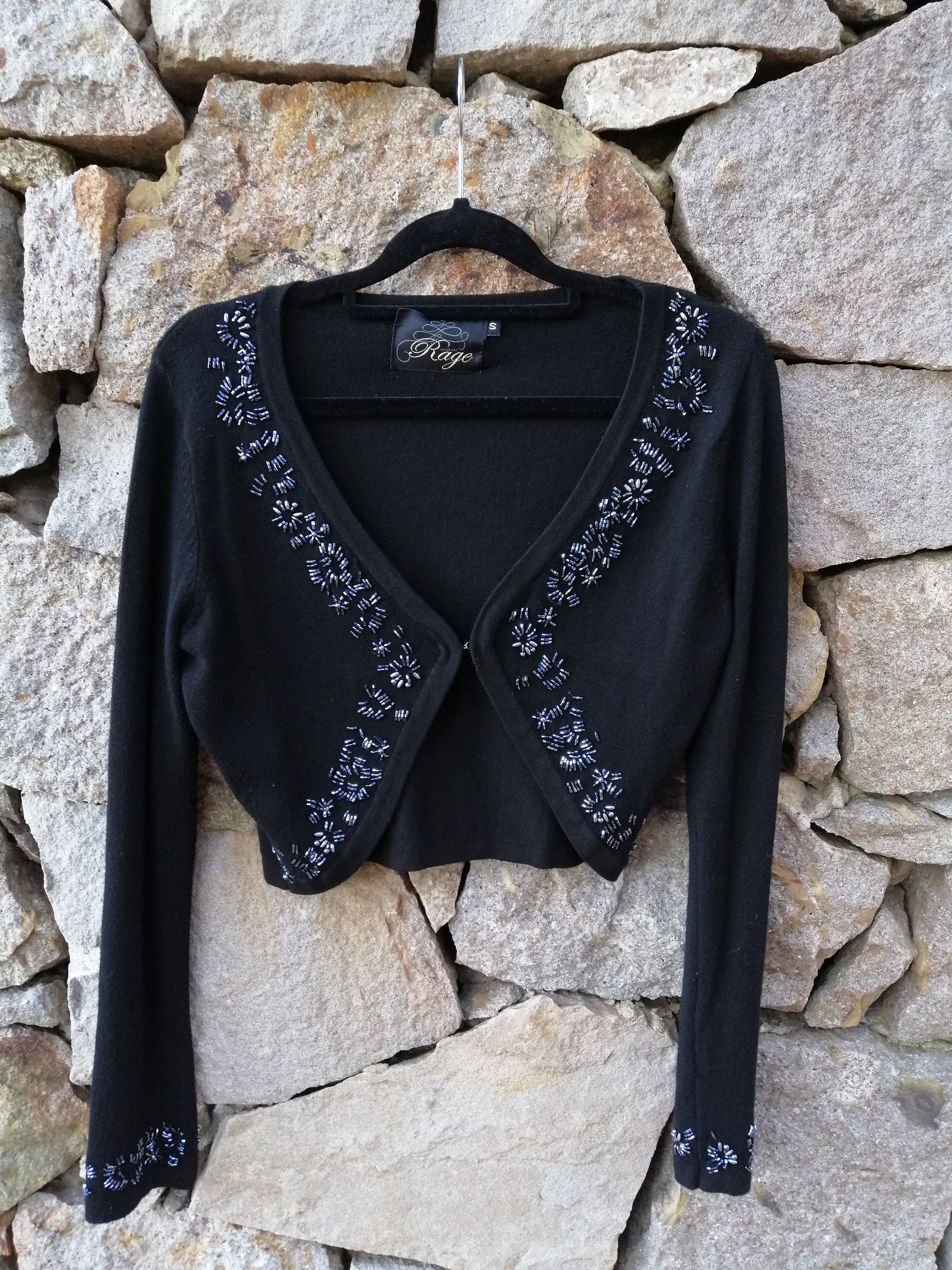 Black Silver Shrug - Etsy