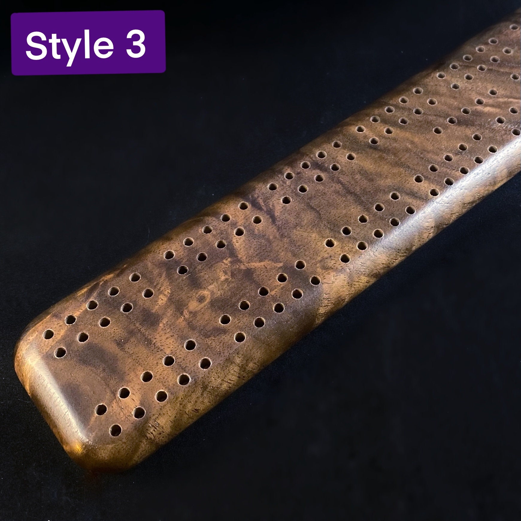Handmade Wooden Cribbage Board With Pegs - Walnut - Etsy