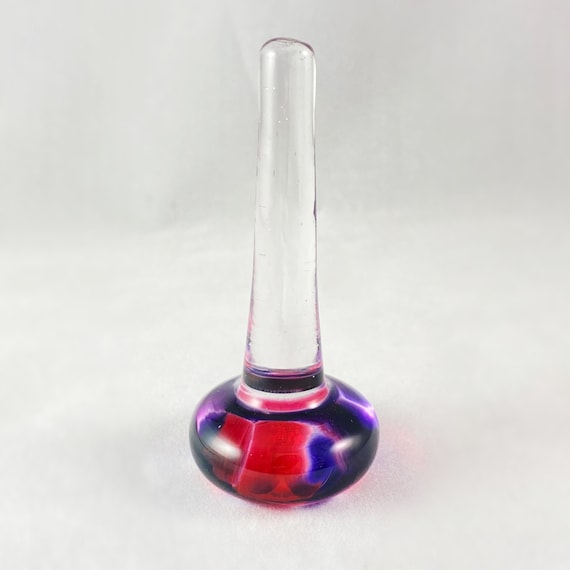 Hand Blown Glass Ring Holder, #1 Unique Jewelry Storage, Made in
