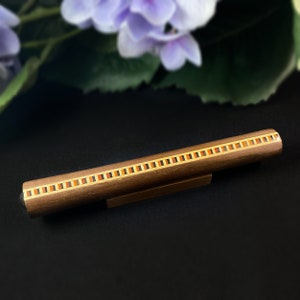 Handmade Wooden Pocket Teleidoscope - With Walnut Inlay