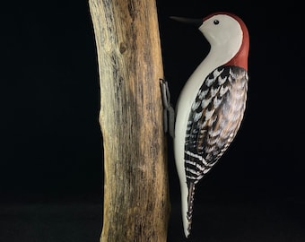 Handmade, Hand-painted Red Bellied Woodpecker