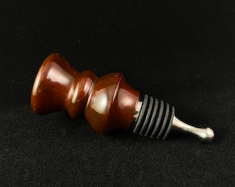 Wooden Wine Bottle Stopper - Gift for Wine Lovers
