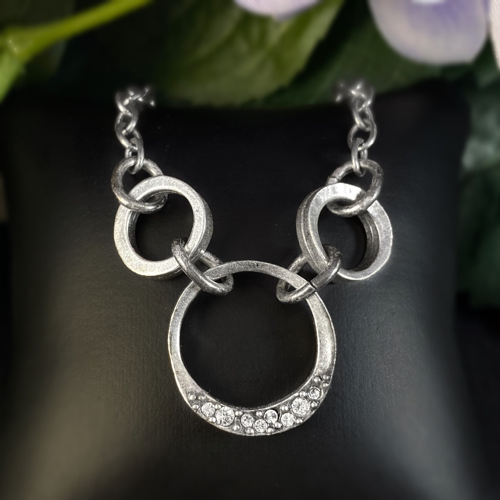 Rook and Crow Handmade Silver Circles Pendant Necklace with Etsy