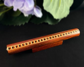 Handmade Wooden Pocket Teleidoscope - With Padauk Inlay