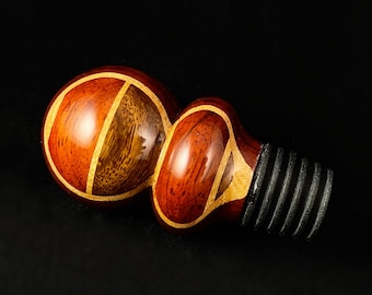 Wooden Wine Bottle Stopper - Gift for Wine Lovers