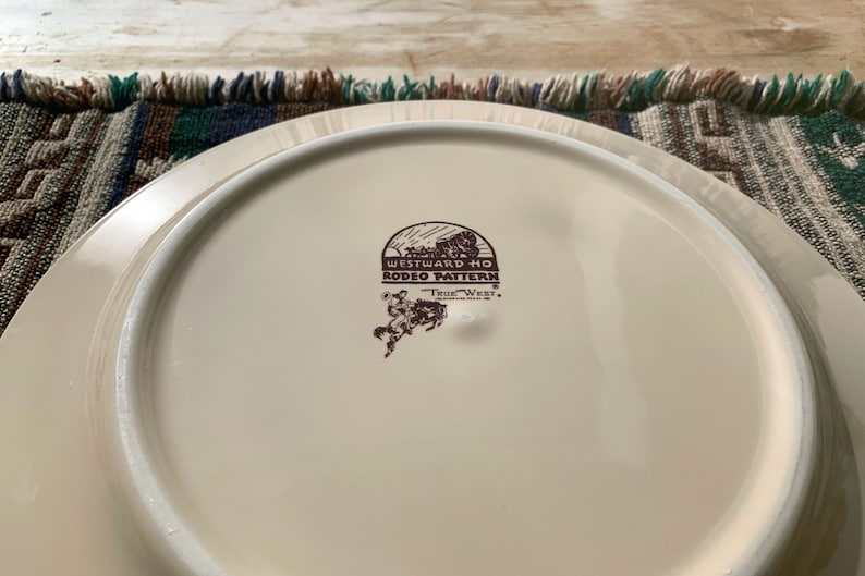 Yellowstone TV Show Plates True West WESTWARD HO Rodeo Etsy