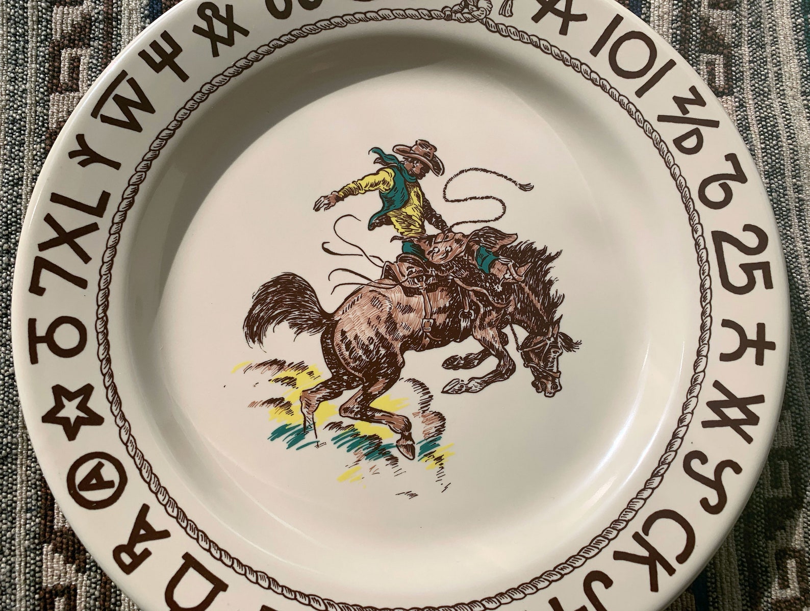 Yellowstone TV Show Plates True West WESTWARD HO Rodeo Etsy