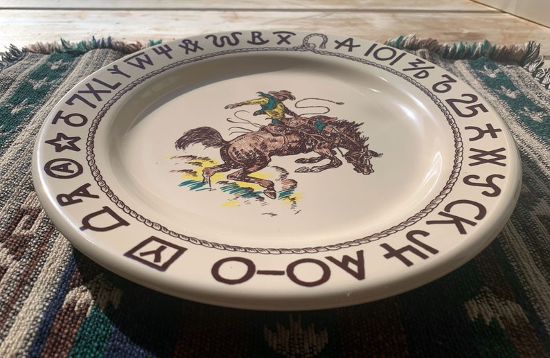 Yellowstone TV Show Plates True West WESTWARD HO Rodeo Etsy